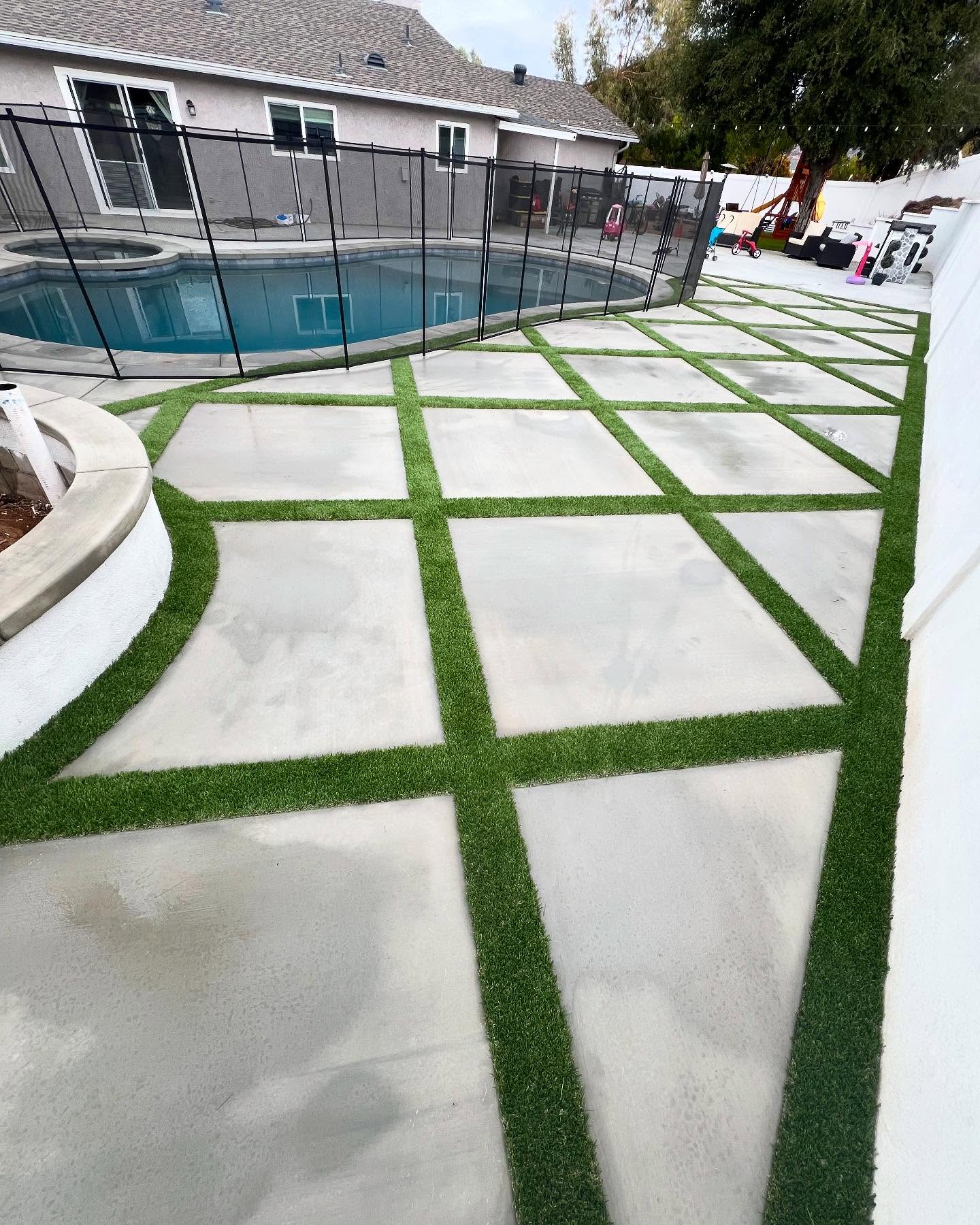 Pool Deck Pavers, Yucaipa Artificial Grass & Pavers