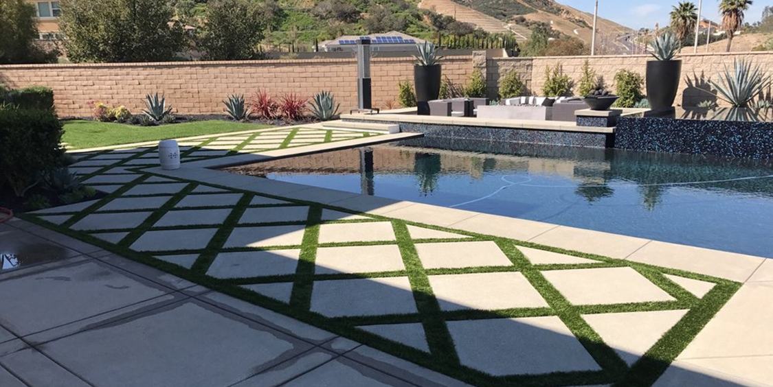Pavers for Decks, Driveways & Patios, Yucaipa Artificial Turf Pavers